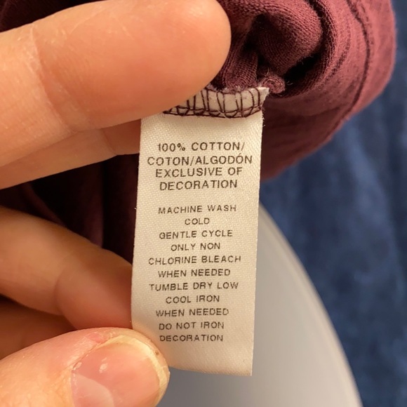 LOFT Embroidered Top in Burgundy Size M - Picture 8 of 11